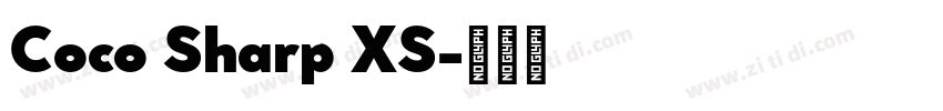 Coco Sharp XS字体转换